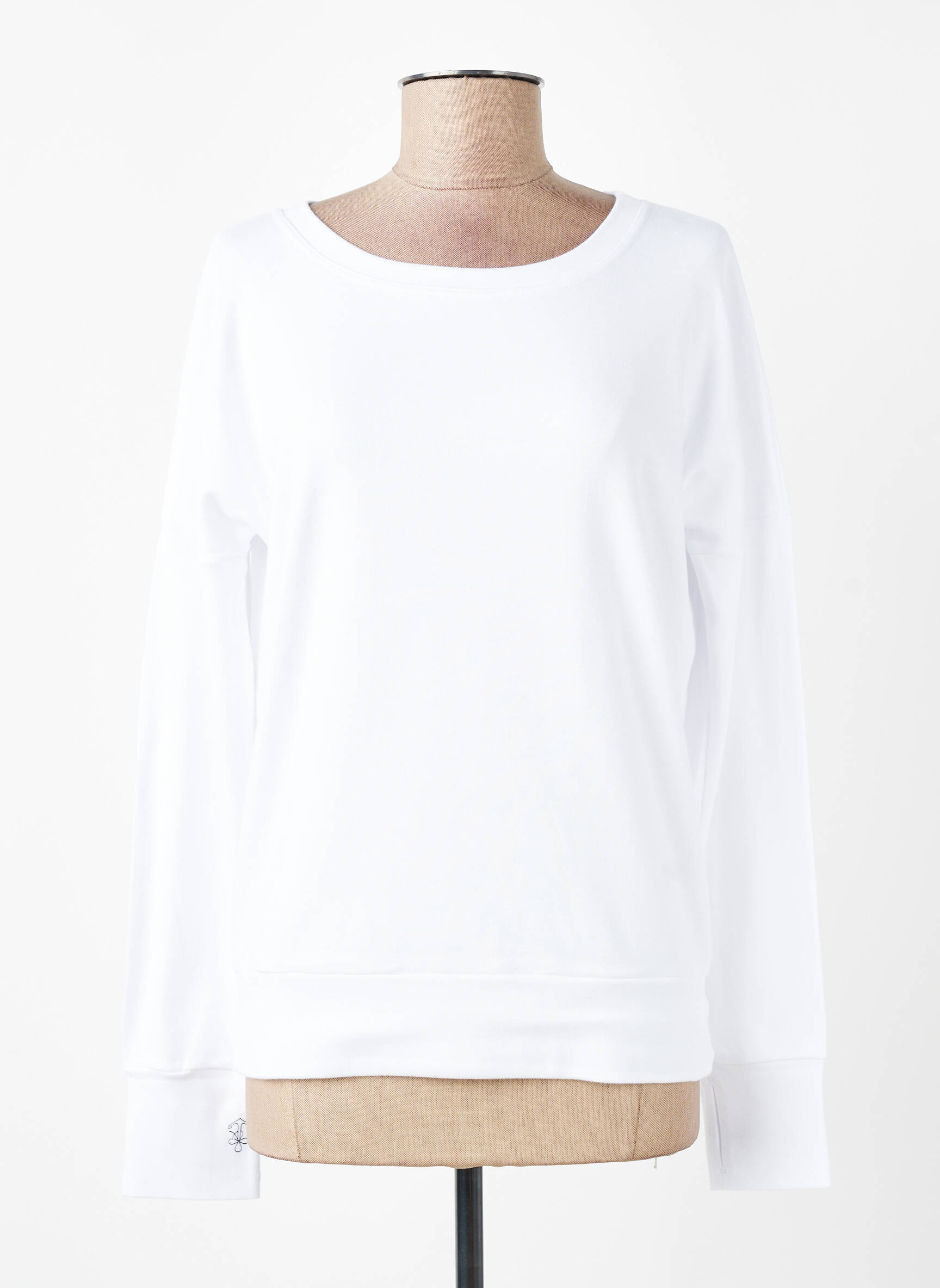 Viršūnė jersey audinys ilgos rankovės baltas ET D'EMIE moteris