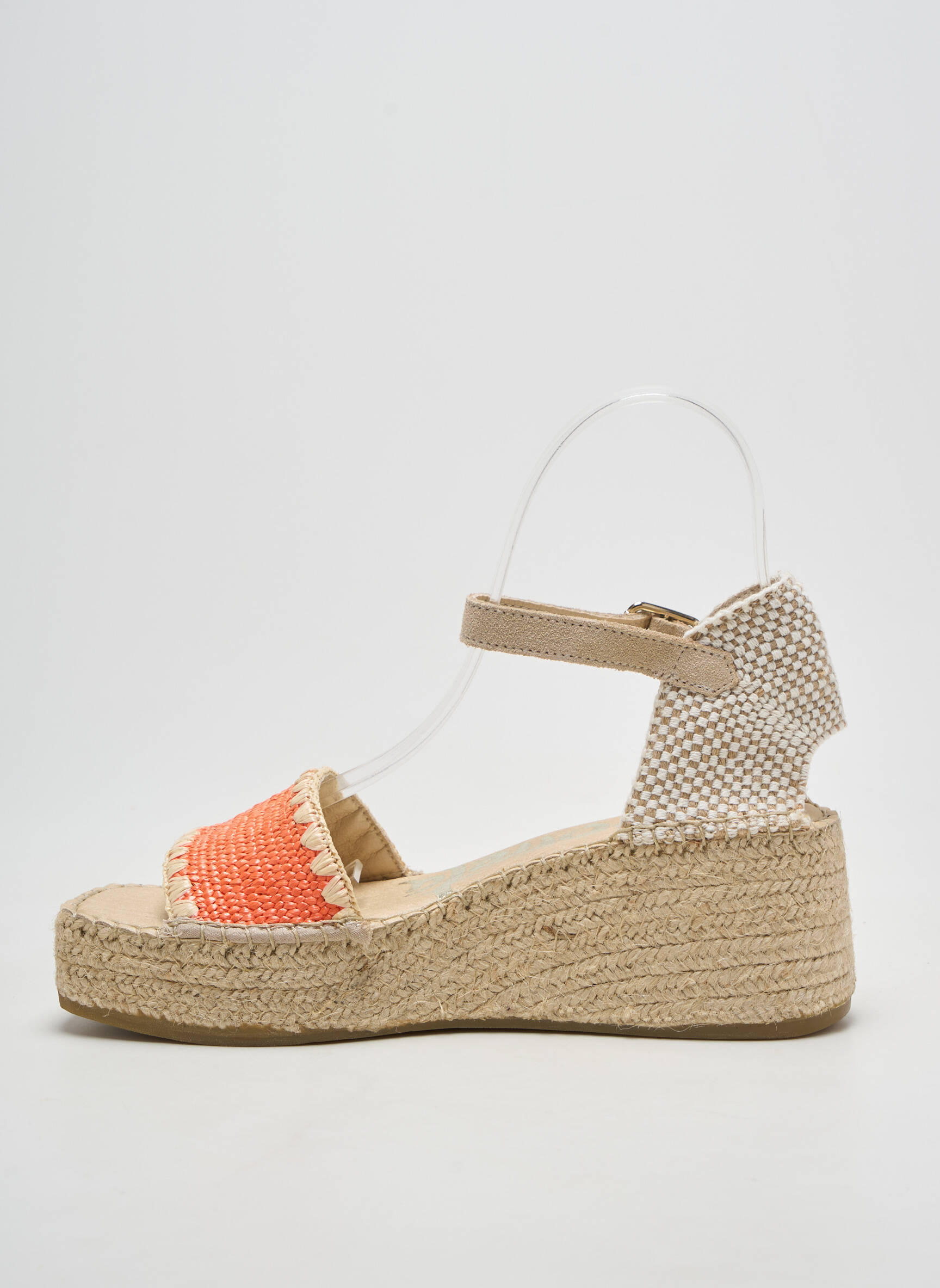 Espadrilės užsegimas kilpa(s) kulnas nuo 4 iki 6 cm oranžinė VIDORRETA moteris