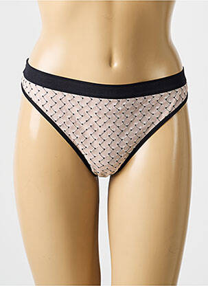 Tanga permatomas tiulis juodas MARIE JO moteris