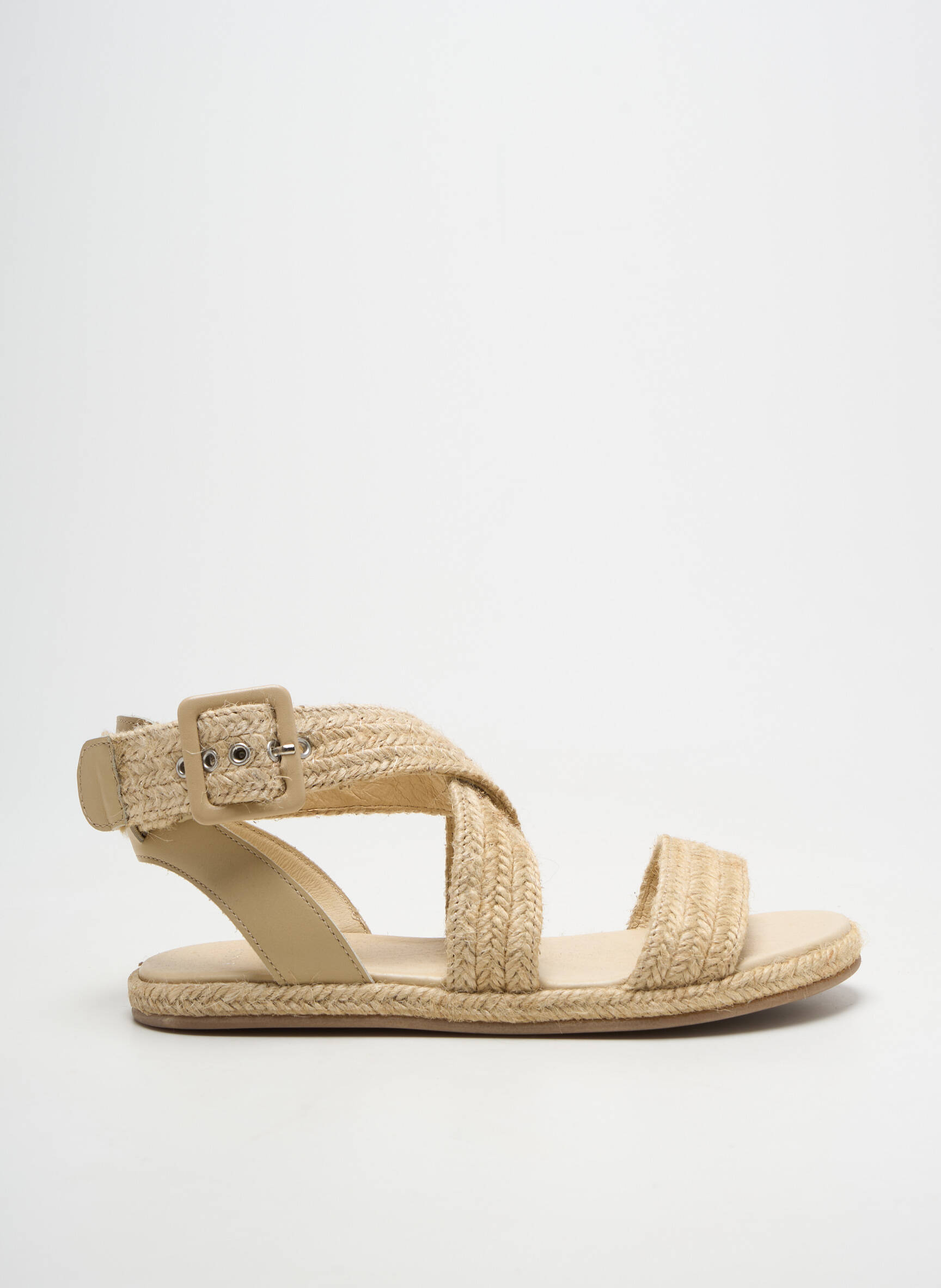 Espadrilės amortizuojančios pado tipas plokščias kulnas iki 3 cm bežinis IKKS moteris