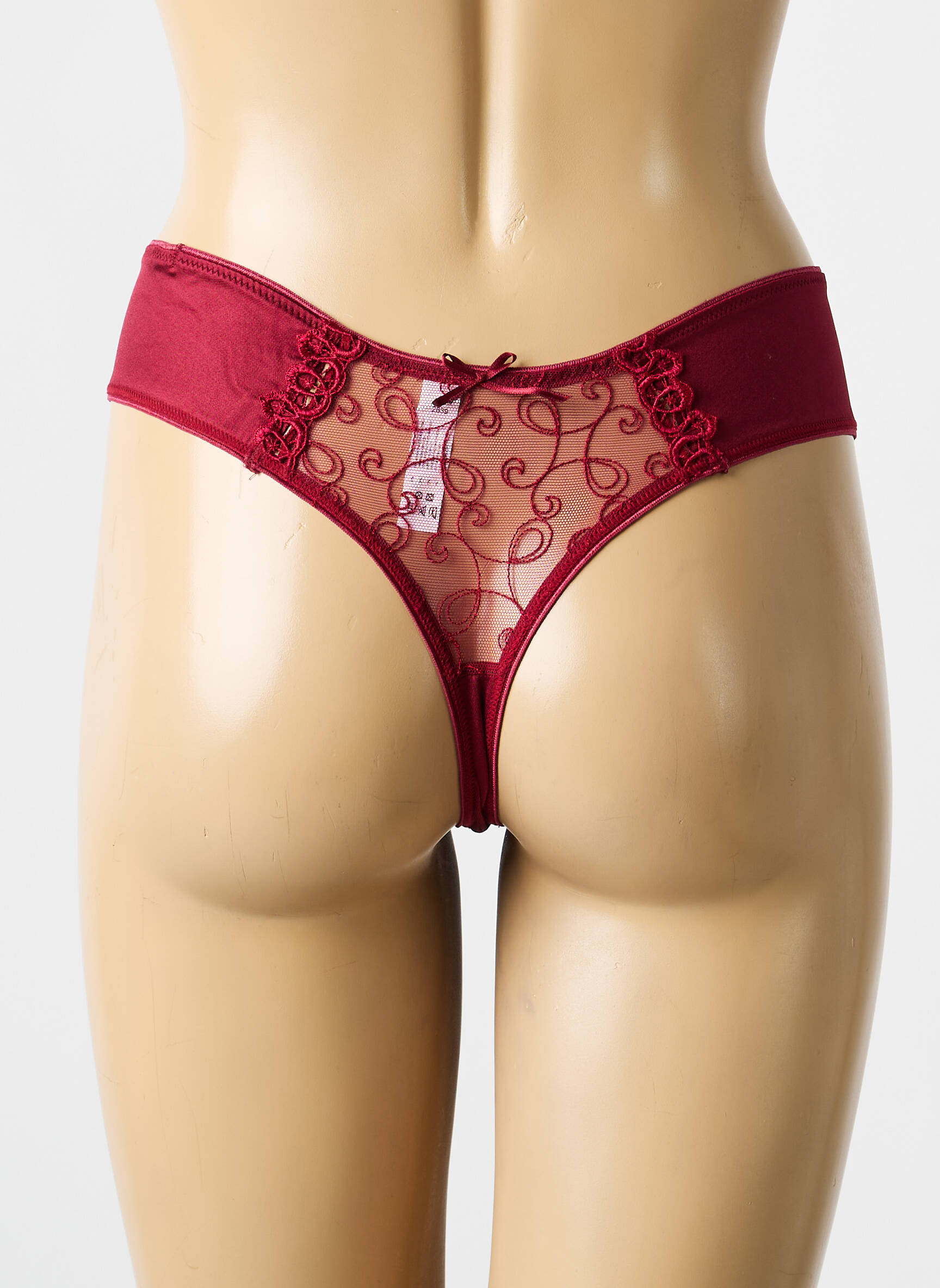 Tanga tamprumas raudona CHANTELLE moteris