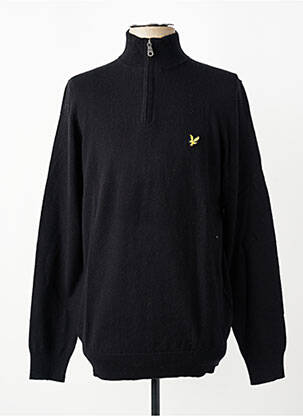 Megztinis tamprumas ilgos rankovės juodas LYLE & SCOTT vyras