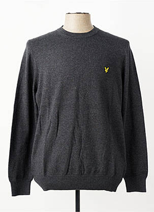 Megztinis tamprumas ilgos rankovės pilka LYLE & SCOTT vyras
