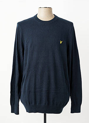 Megztinis tamprumas ilgos rankovės mėlyna LYLE & SCOTT vyras