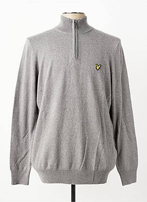 Megztinis tamprumas ilgos rankovės pilka LYLE & SCOTT vyras