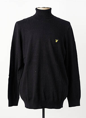 Megztinis su aukštu kaklu tamprumas ilgos rankovės juodas LYLE & SCOTT vyras