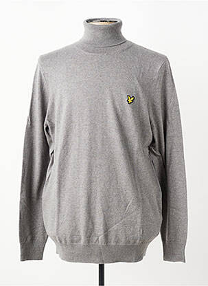 Megztinis su aukštu kaklu tamprumas ilgos rankovės pilka LYLE & SCOTT vyras