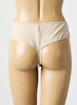 Tanga satino audinys kremas CHANTELLE moteris