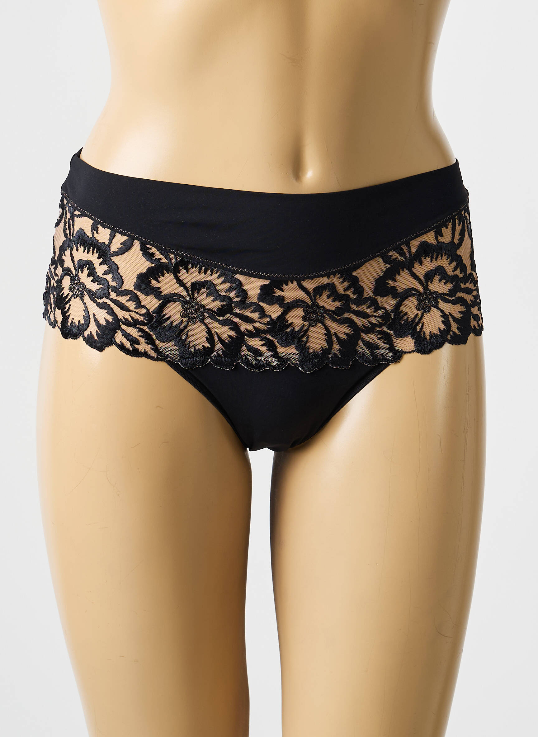 Tanga tamprumas juodas SIMONE PERELE moteris