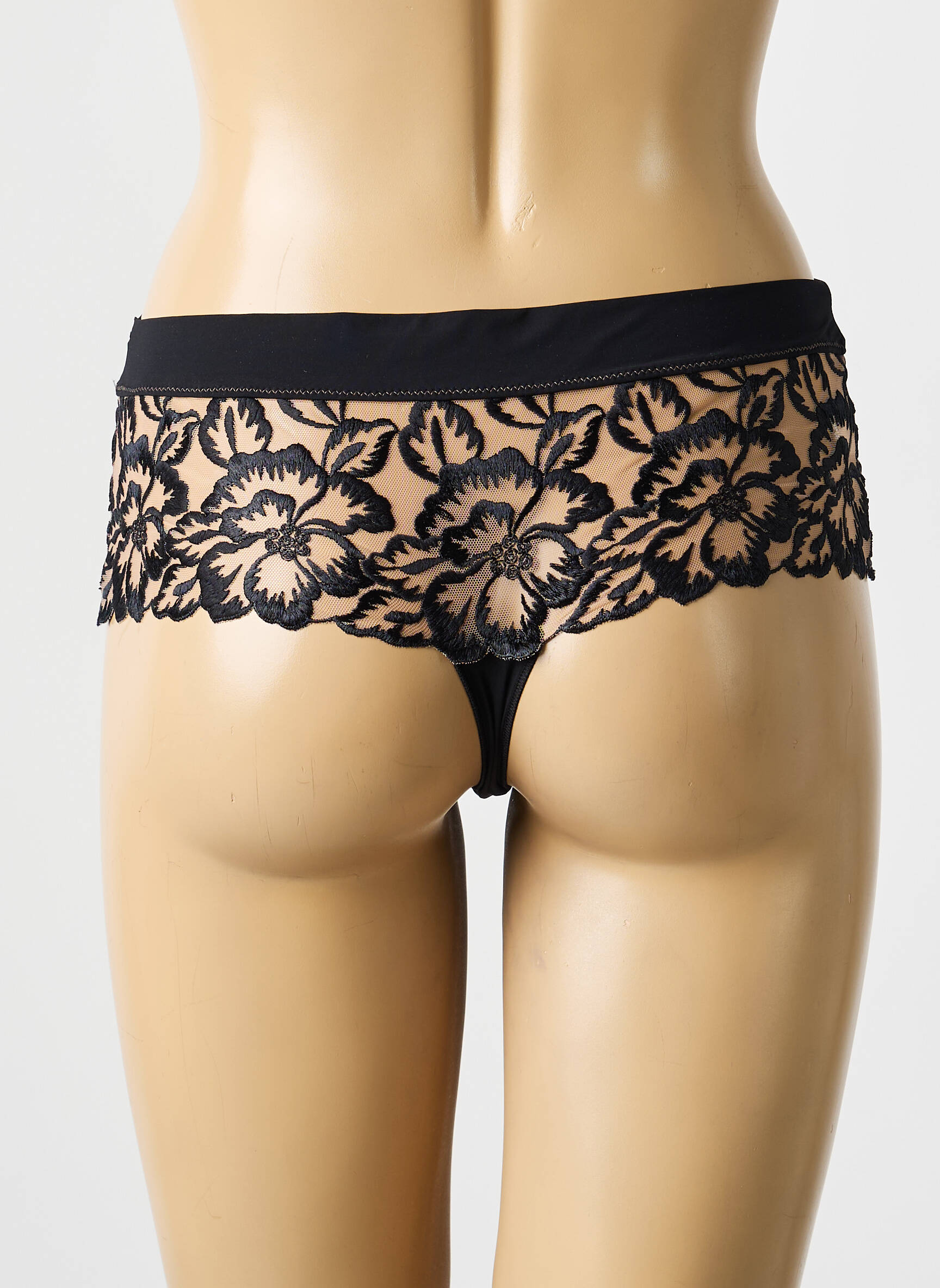 Tanga tamprumas juodas SIMONE PERELE moteris