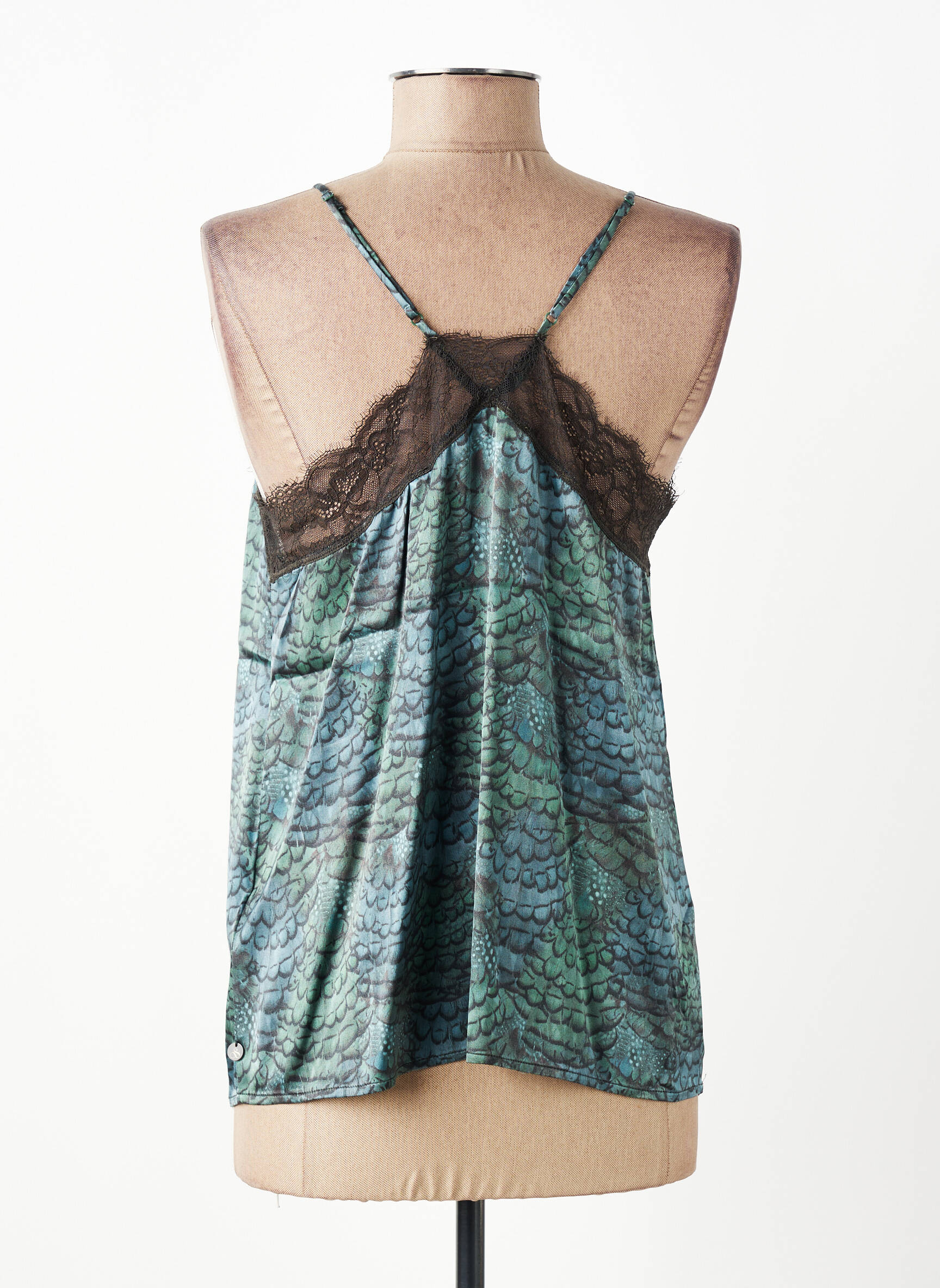 Viršūnė tamprumas plonos dirželiai mėlyna SCOTCH & SODA moteris
