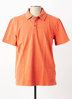 Polo jersey audinys trumpas rankovės oranžinė MOUSQUETON vyras
