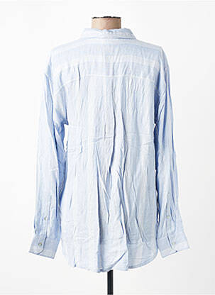 Moteriškas marškinys tiesi kirpimas ilgos rankovės mėlyna JENSEN moteris