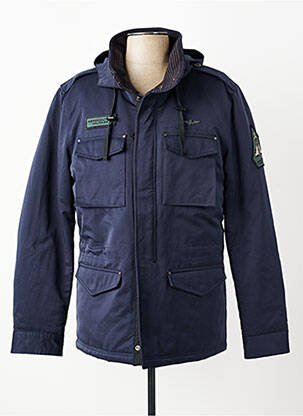 Parka ilgos rankovės su gobtuvu mėlyna AERONAUTICA vyras