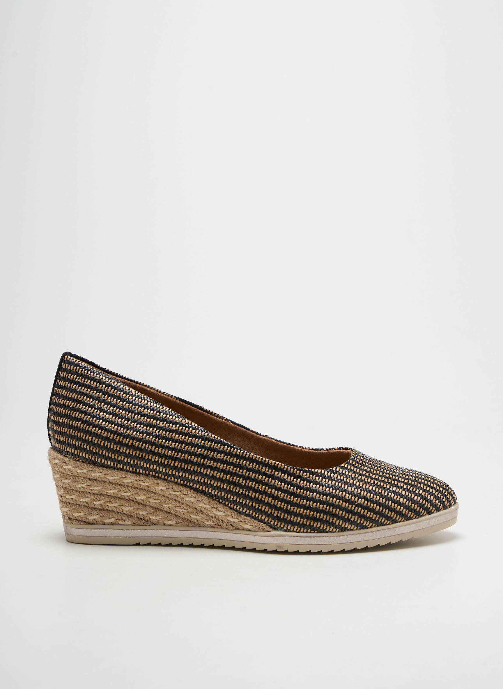 Espadrilės amortizuojančios pado tipas kulnas nuo 4 iki 6 cm juodas TAMARIS moteris