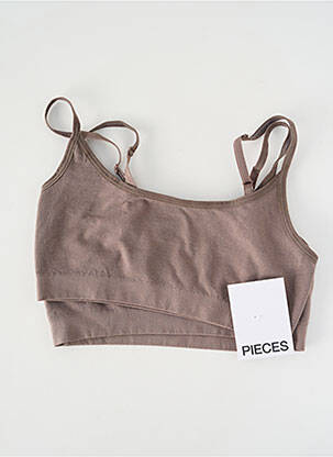 Liemenėlė daugiapozicinė petneša liemenėlės (moteriškos) rudas PIECES moteris