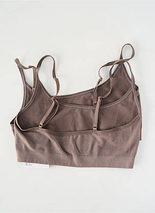 Liemenėlė daugiapozicinė petneša liemenėlės (moteriškos) rudas PIECES moteris