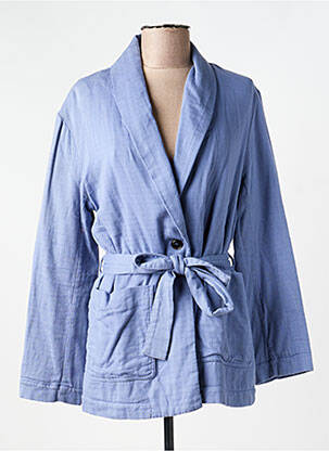 Kimono striukė ilgos rankovės mėlyna XIRENA moteris