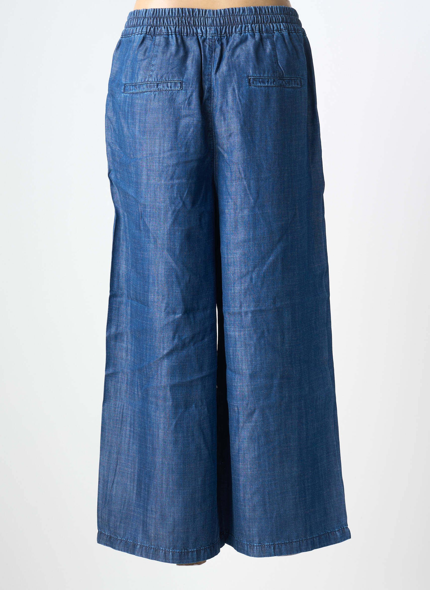 Platus kelnes popelinos audinys, kuris pasižymi lygiu ir tankiu paviršiumi. normala dydis mėlyna MORE & MORE moteris