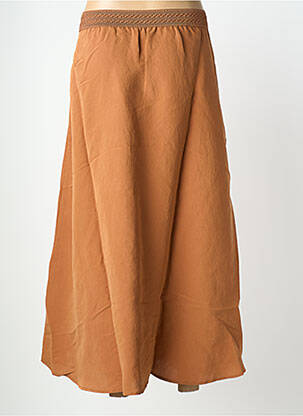 Ilgas sijonas išplatėjusi kirpimas rudas MORE & MORE moteris