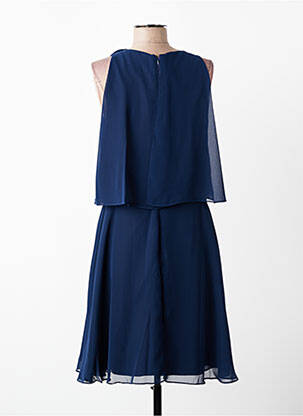 Pusilgių suknelė sklandi forma be rankų mėlyna FASHION NEW YORK moteris