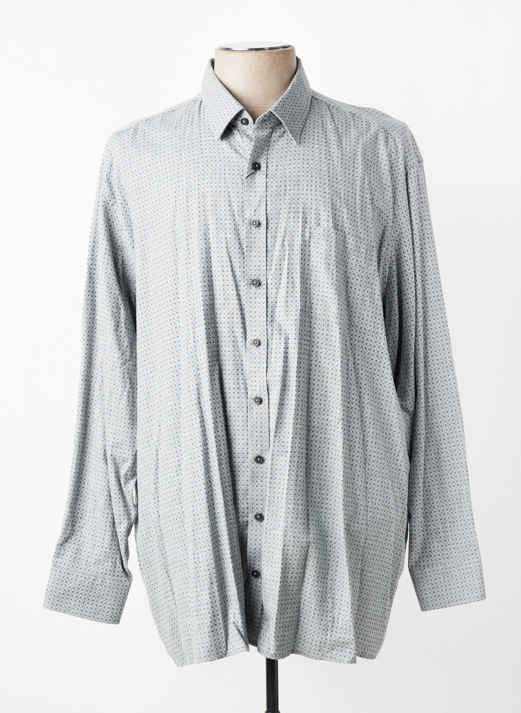 Ilgomis rankovėmis marškinys kišenės pilka CASAMODA vyras