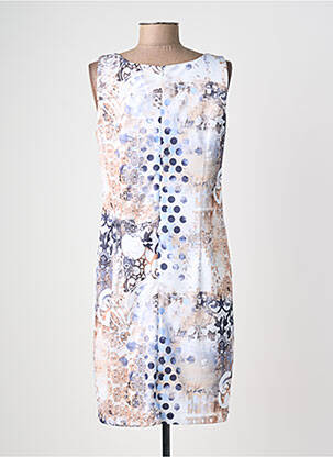 Pusilgių suknelė be rankų be rankų mėlyna QUATTRO moteris