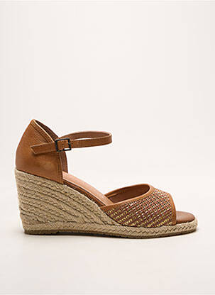 Espadrilės amortizuojančios pado tipas kulnas nuo 7 iki 9 cm rudas EMILIE KARSTON moteris