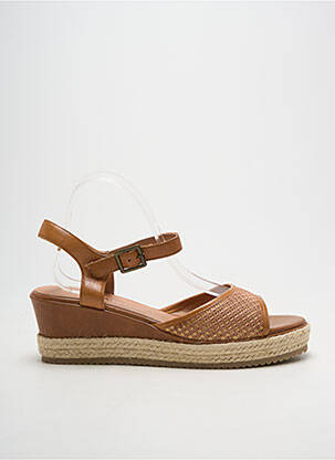 Espadrilės amortizuojančios pado tipas kulnas nuo 4 iki 6 cm rudas EMILIE KARSTON moteris