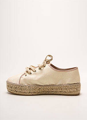 Espadrilės šnervių uždarymas kulnas nuo 4 iki 6 cm bežinis LA MAISON DE L'ESPADRILLE moteris
