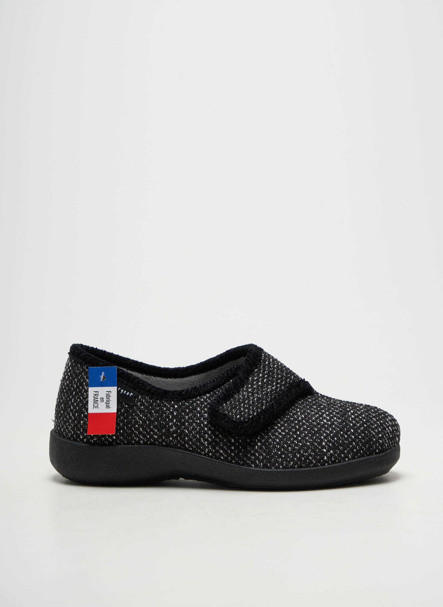 Bateliai/pantofliai velcro užsegimas plokščias kulnas iki 3 cm juodas FARGEOT moteris