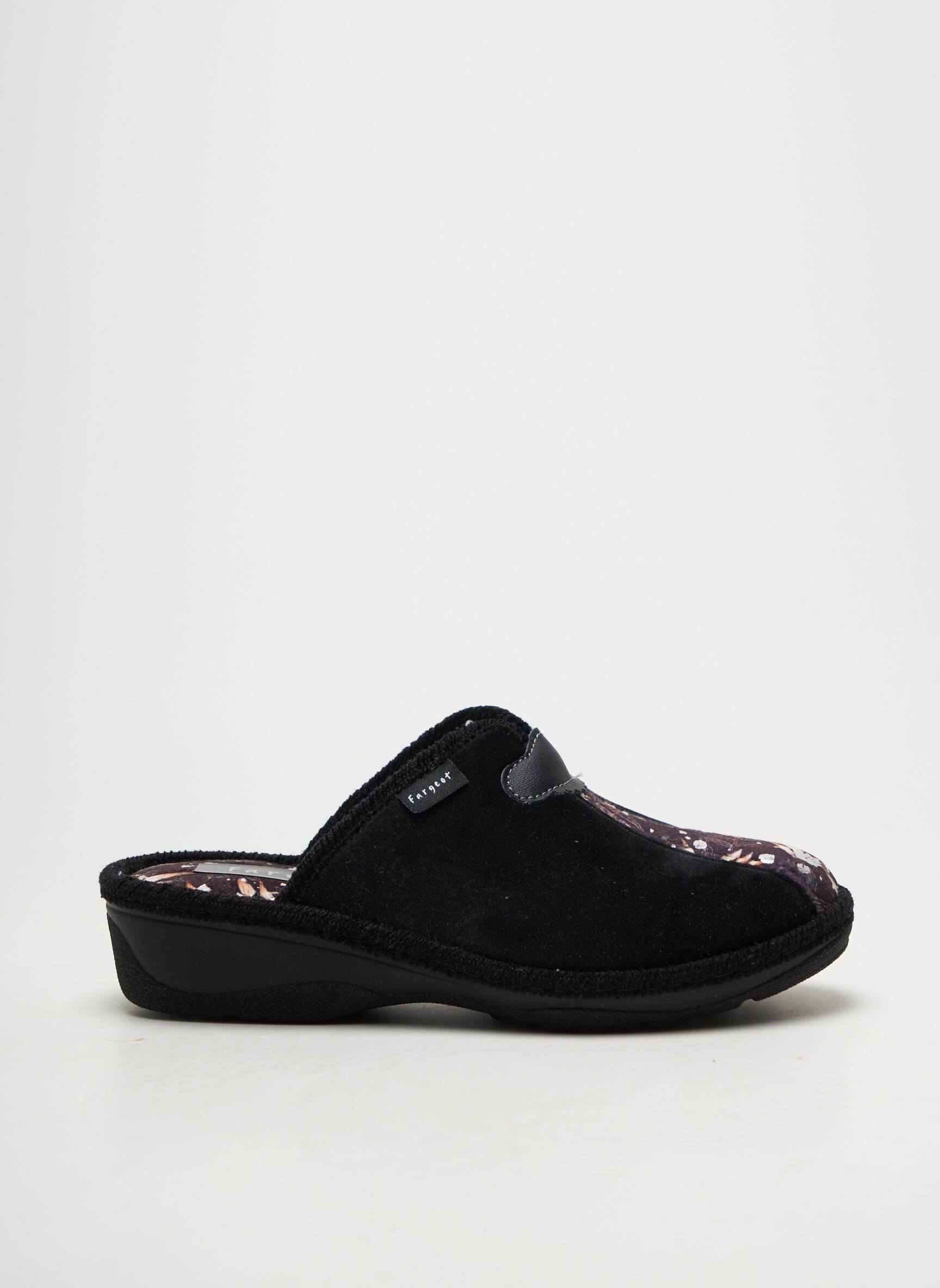 Bateliai/pantofliai satino audinys kulnas nuo 4 iki 6 cm juodas FARGEOT moteris