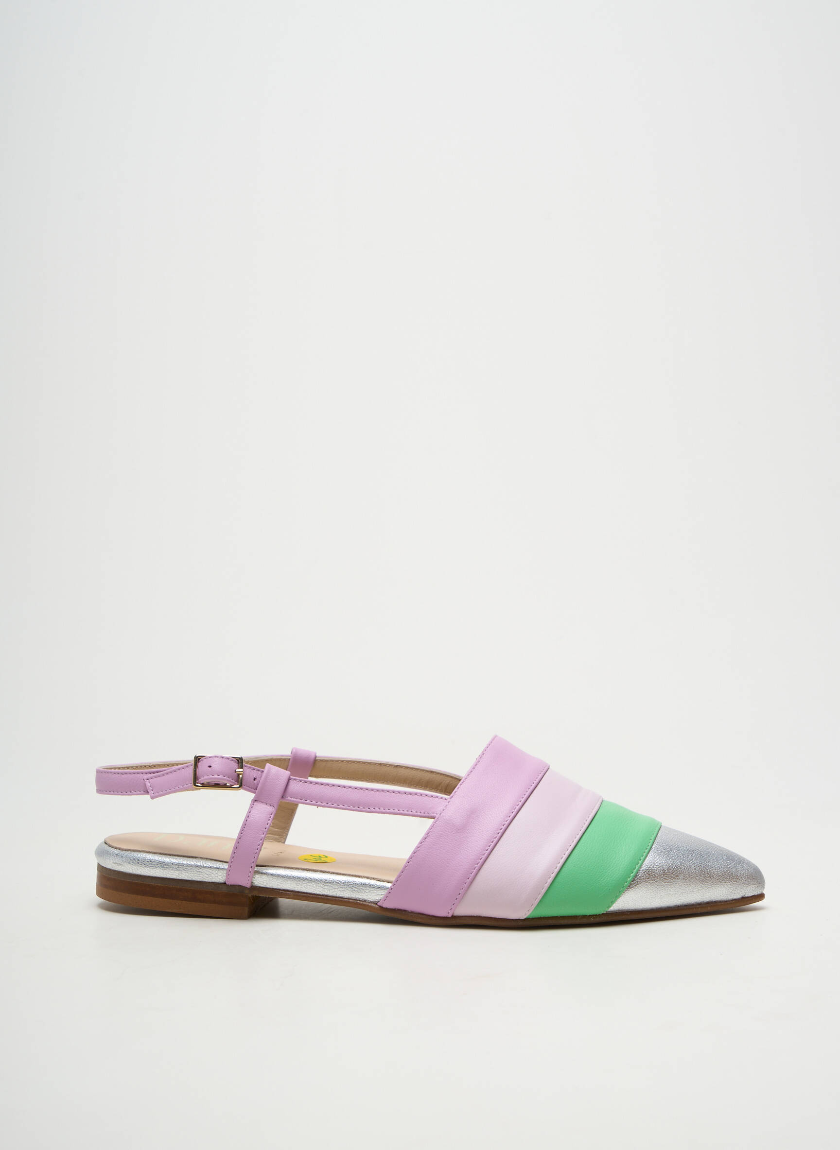 Sandalai/nu pėdos chiquet plokščias kulnas iki 3 cm violetinis DANSI moteris