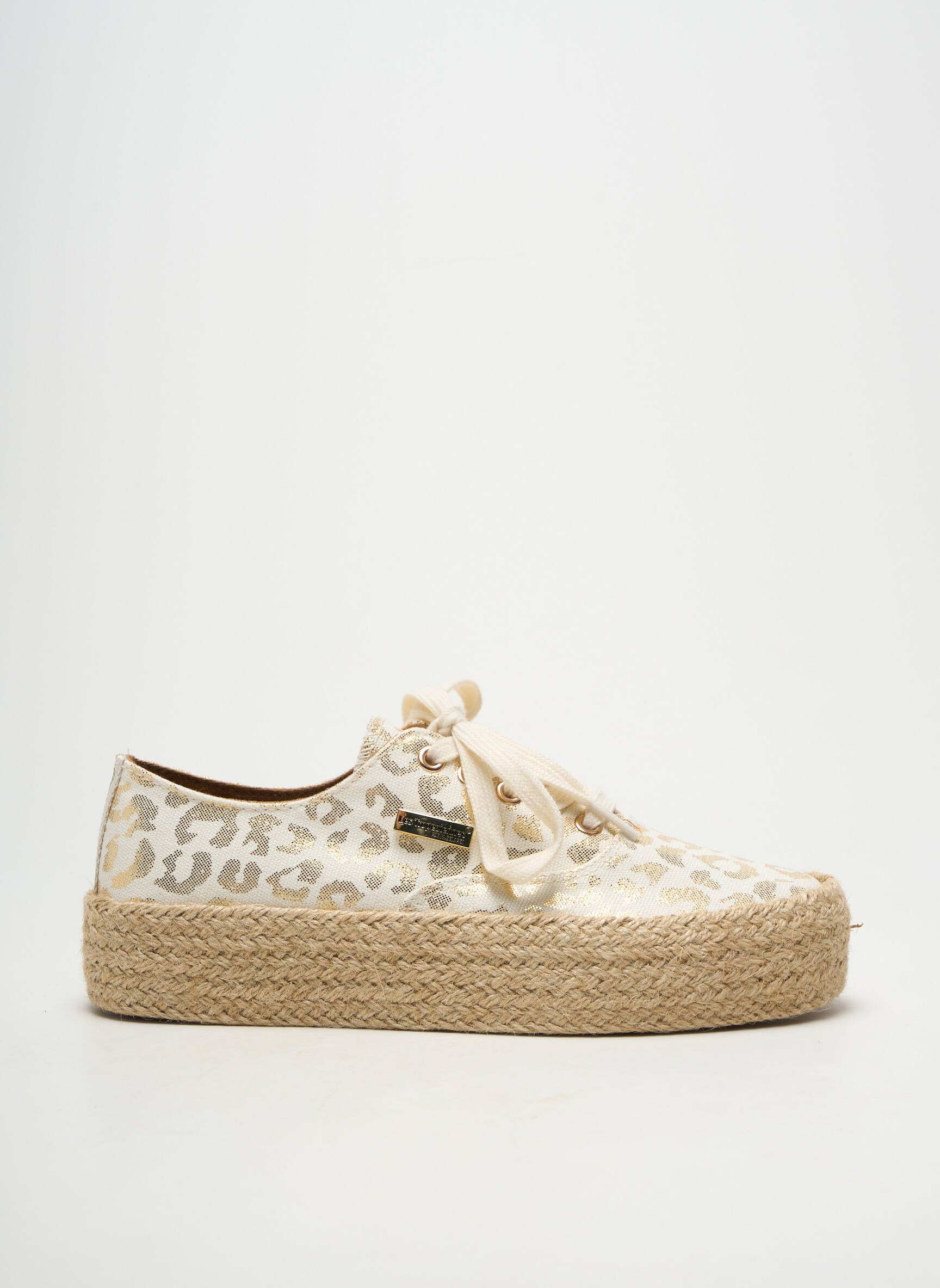 Espadrilės satino audinys kulnas nuo 4 iki 6 cm auksas LES TROPEZIENNES PAR M.BELARBI moteris