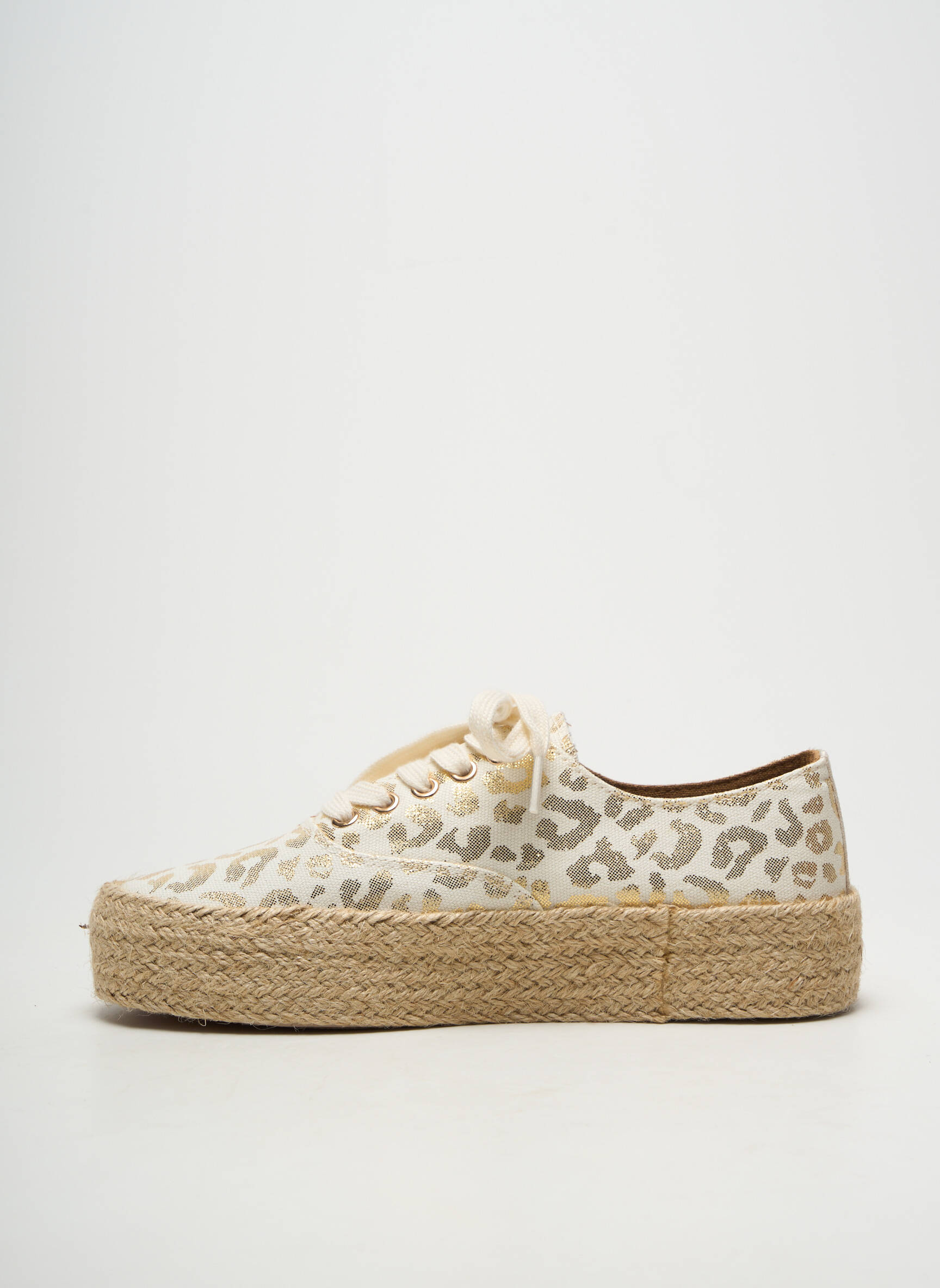 Espadrilės satino audinys kulnas nuo 4 iki 6 cm auksas LES TROPEZIENNES PAR M.BELARBI moteris