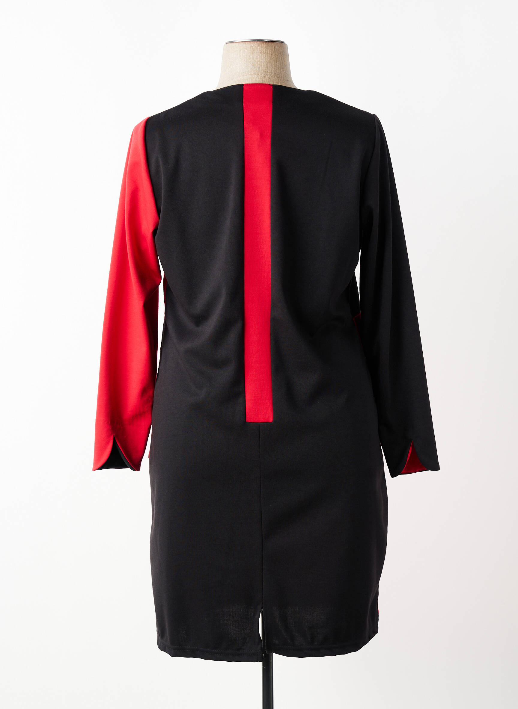 Pusilgių suknelė ilgos rankovės ilgos rankovės raudona FRANCE RIVOIRE moteris