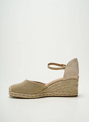 Espadrilės amortizuojančios pado tipas kulnas nuo 7 iki 9 cm auksas FINDLAY moteris