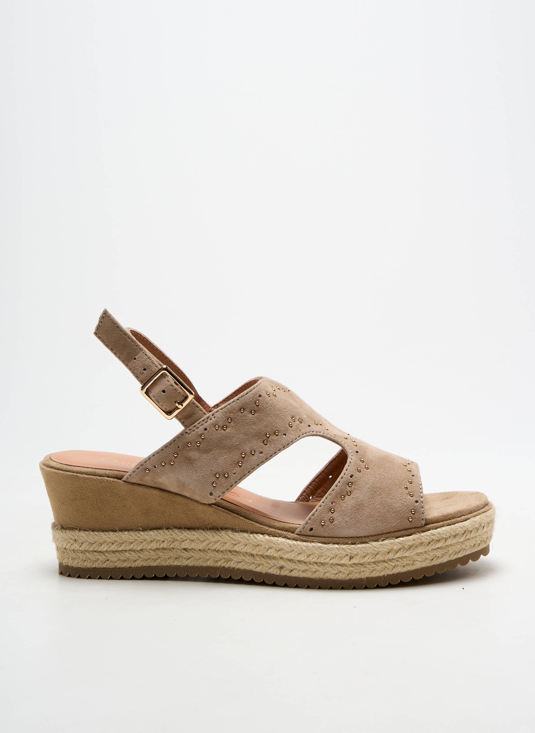 Espadrilės amortizuojančios pado tipas kulnas nuo 4 iki 6 cm bežinis EMILIE KARSTON moteris