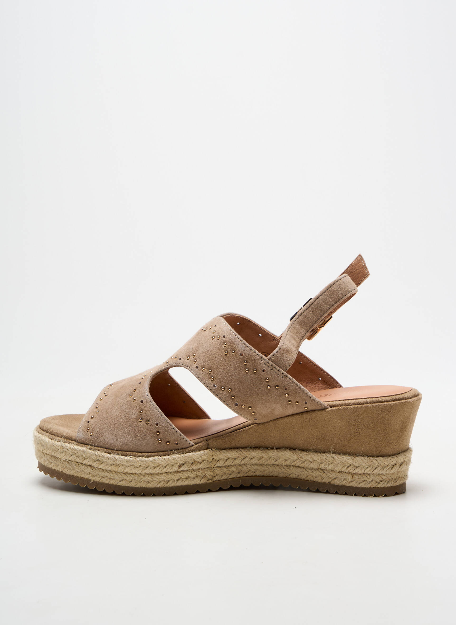 Espadrilės amortizuojančios pado tipas kulnas nuo 4 iki 6 cm bežinis EMILIE KARSTON moteris