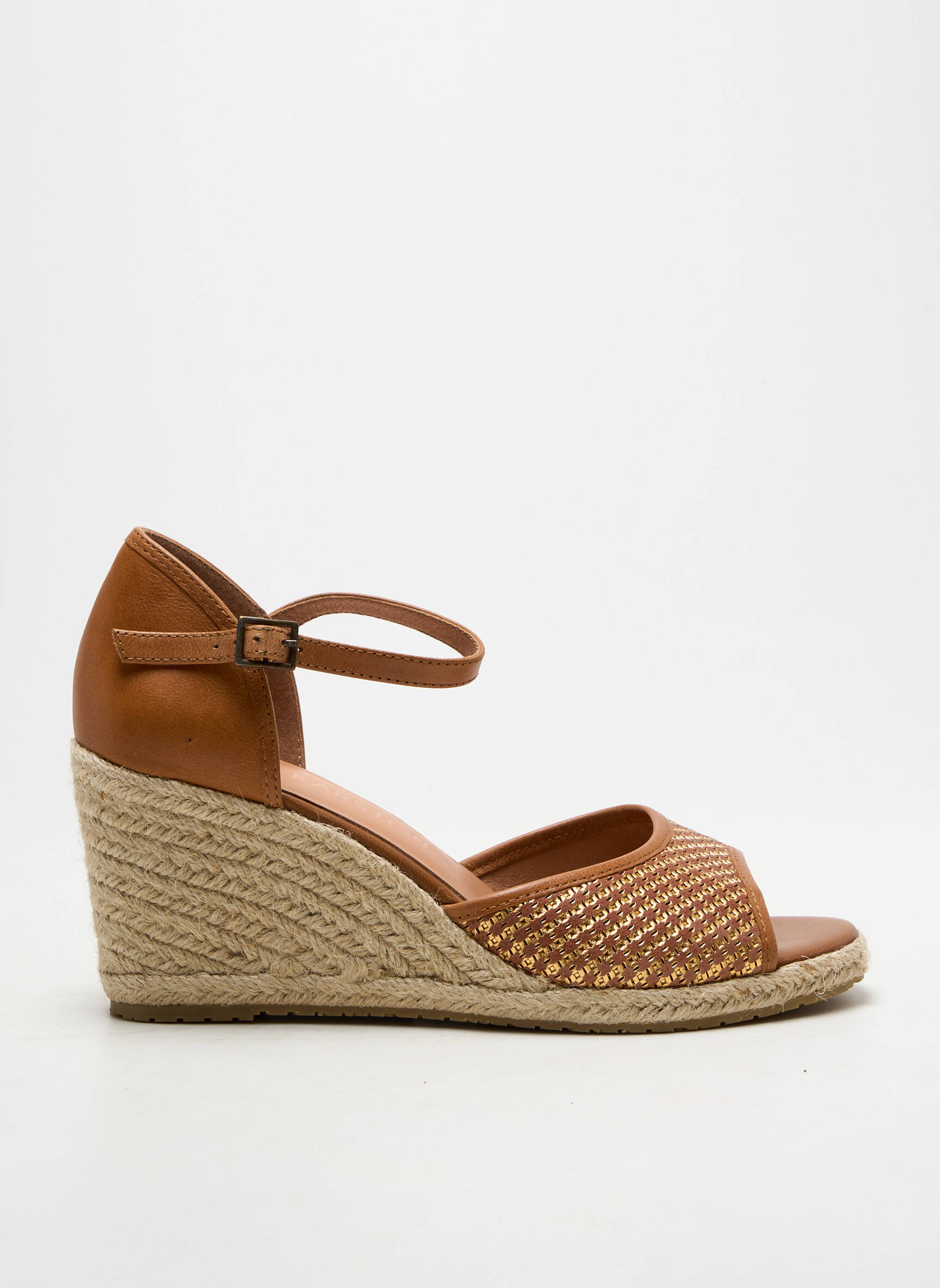 Espadrilės amortizuojančios pado tipas kulnas nuo 7 iki 9 cm rudas EMILIE KARSTON moteris