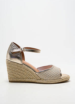 Espadrilės amortizuojančios pado tipas kulnas nuo 7 iki 9 cm auksas EMILIE KARSTON moteris