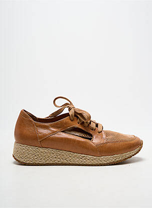 Espadrilės satino audinys kulnas nuo 4 iki 6 cm rudas EMILIE KARSTON moteris
