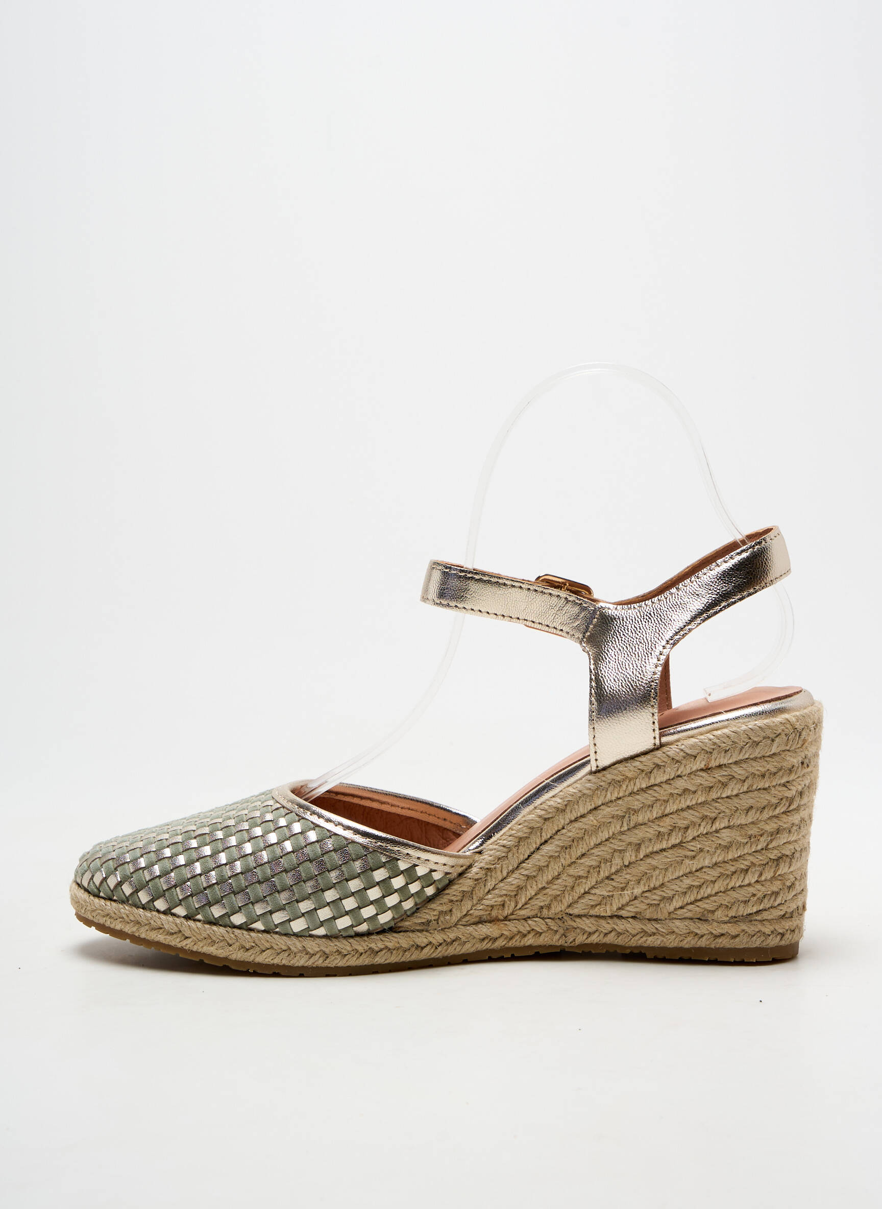 Espadrilės amortizuojančios pado tipas kulnas nuo 7 iki 9 cm žalias EMILIE KARSTON moteris