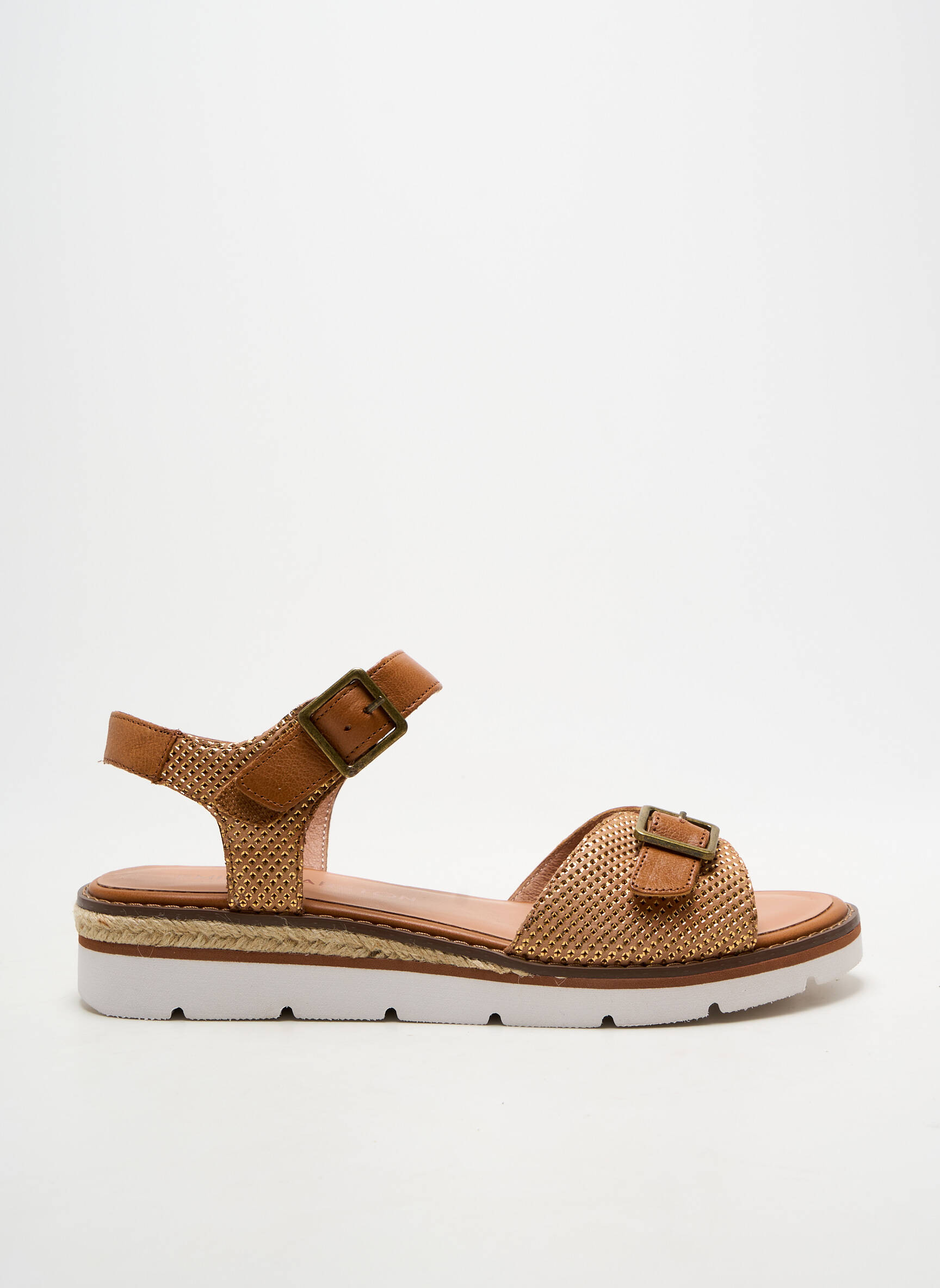 Sandalai/nu pėdos užsegimas kilpa(s) kulnas nuo 4 iki 6 cm rudas EMILIE KARSTON moteris