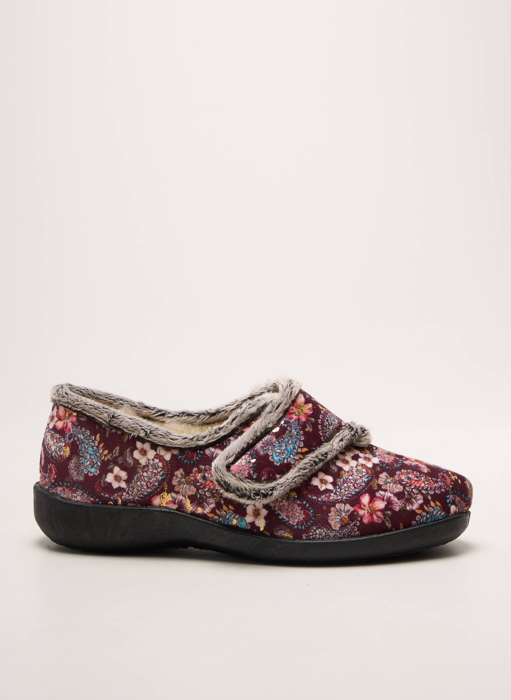 Bateliai/pantofliai velcro užsegimas plokščias kulnas iki 3 cm violetinis FARGEOT moteris
