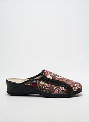 Bateliai/pantofliai satino audinys kulnas nuo 4 iki 6 cm rudas FARGEOT moteris