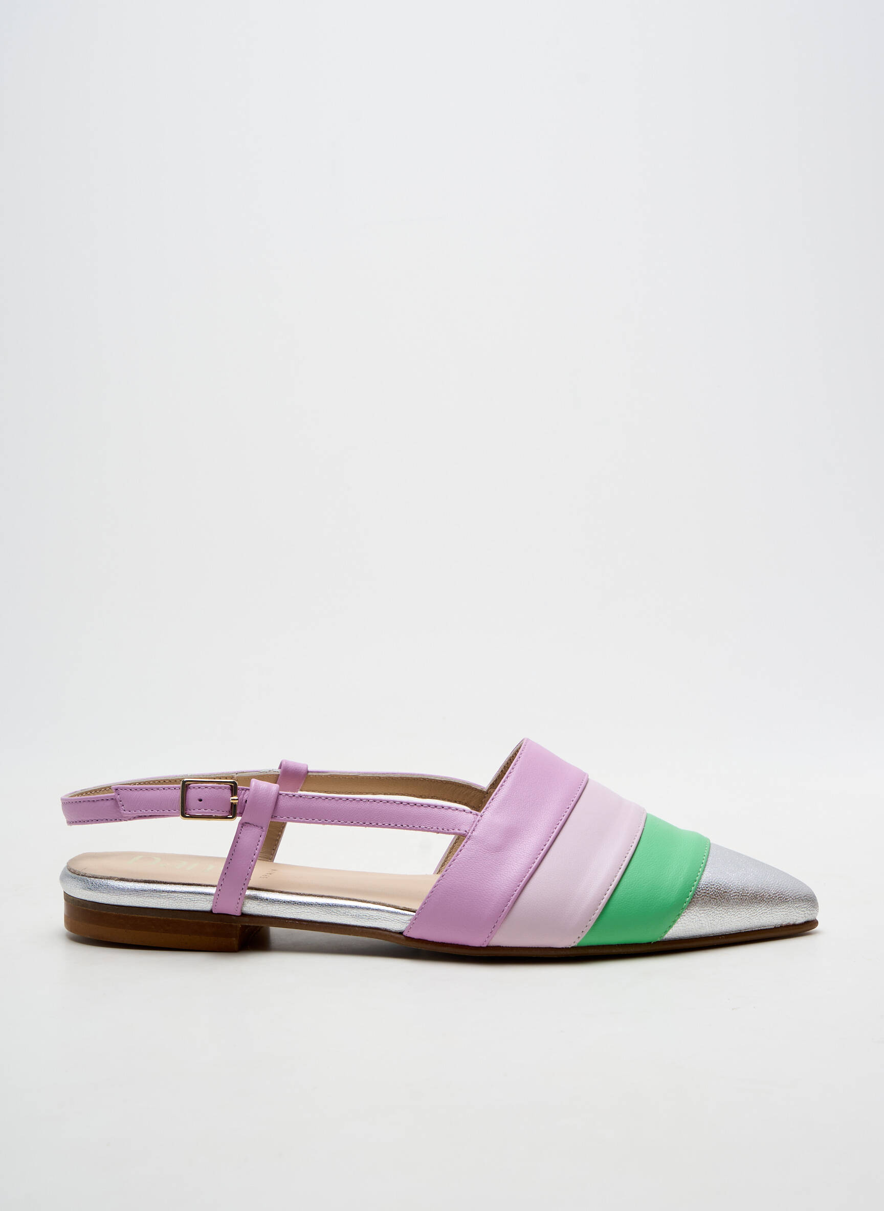 Sandalai/nu pėdos chiquet plokščias kulnas iki 3 cm violetinis DANSI moteris