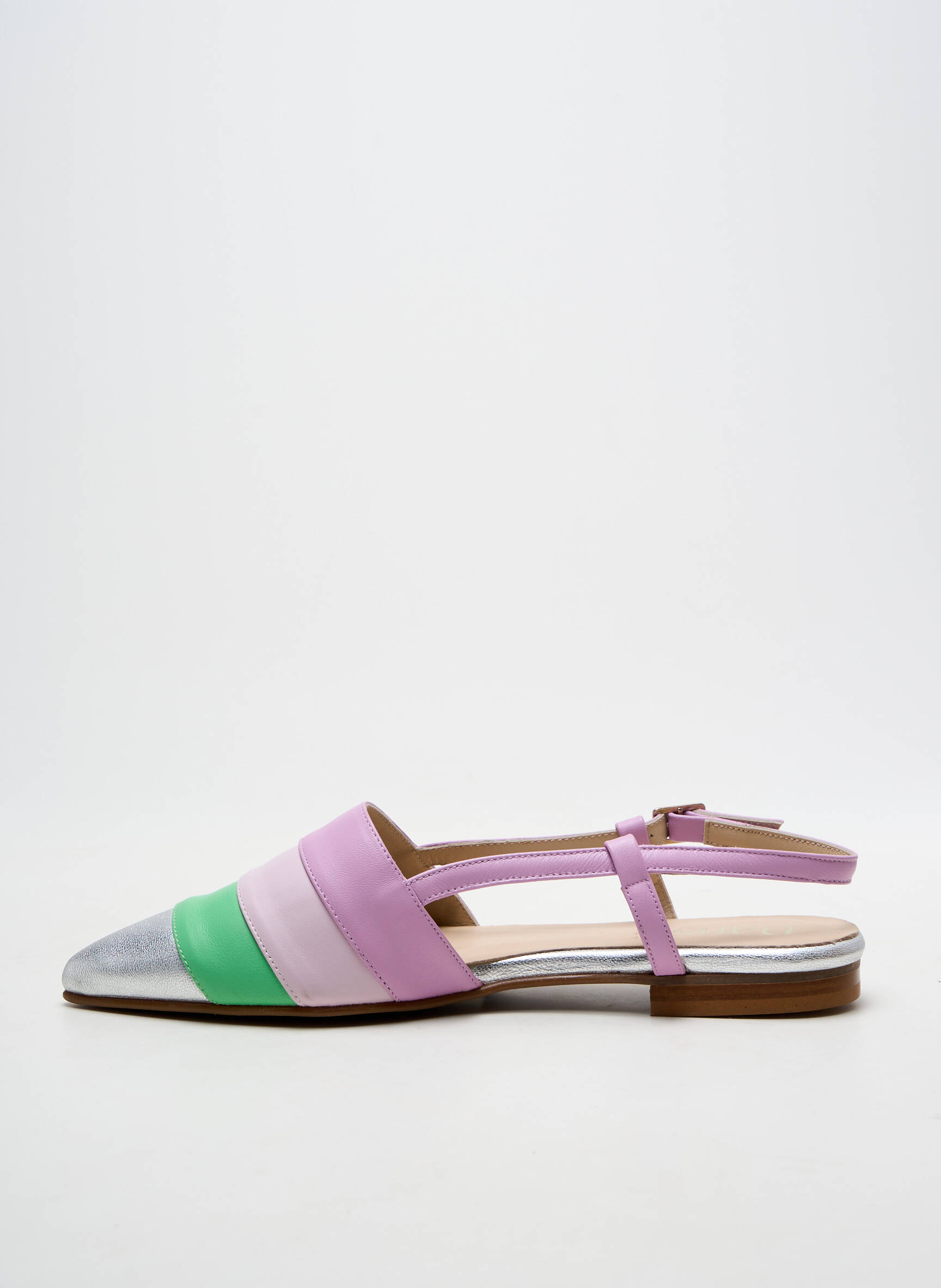 Sandalai/nu pėdos chiquet plokščias kulnas iki 3 cm violetinis DANSI moteris