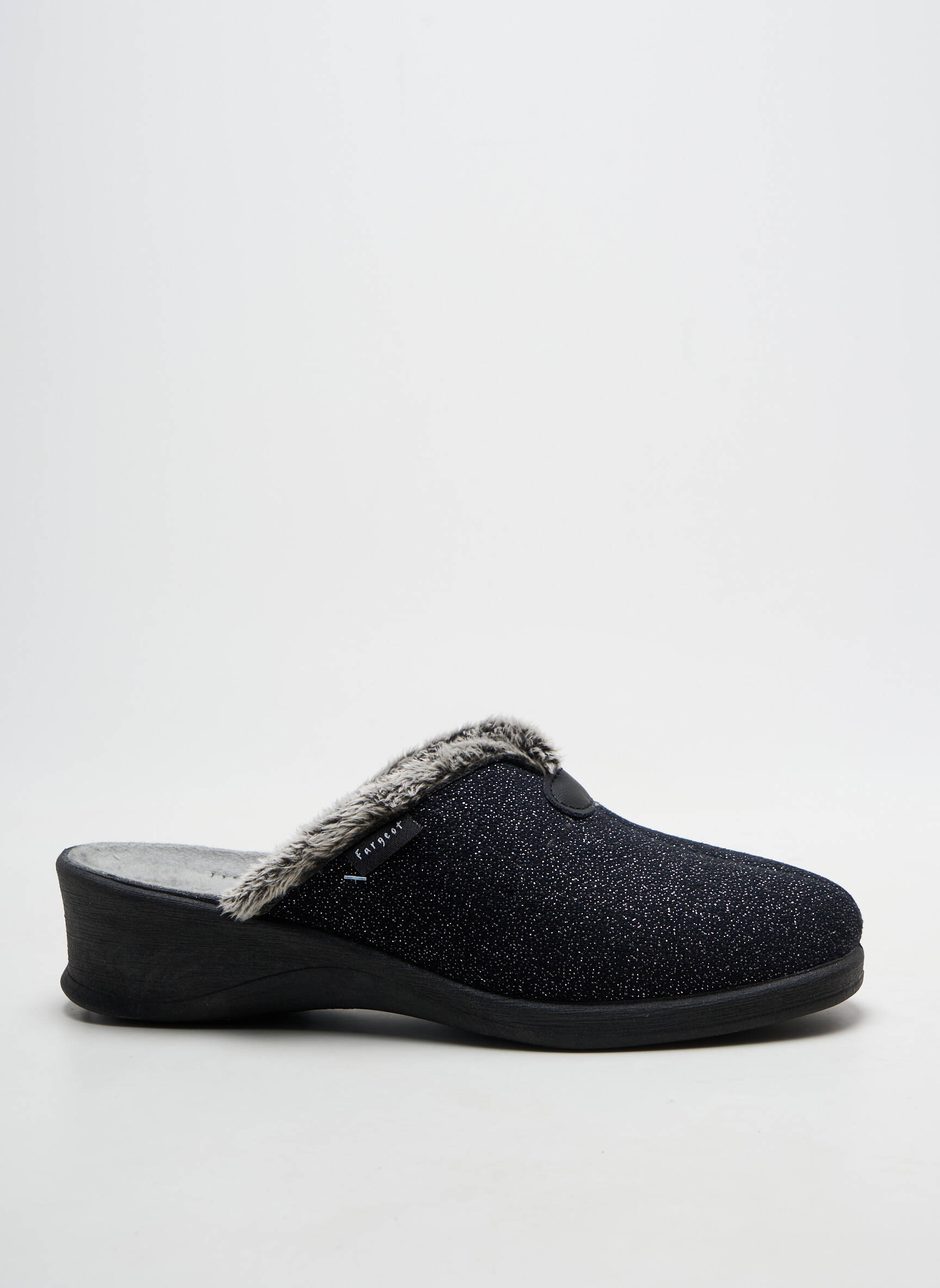Bateliai/pantofliai satino audinys kulnas nuo 4 iki 6 cm juodas FARGEOT moteris