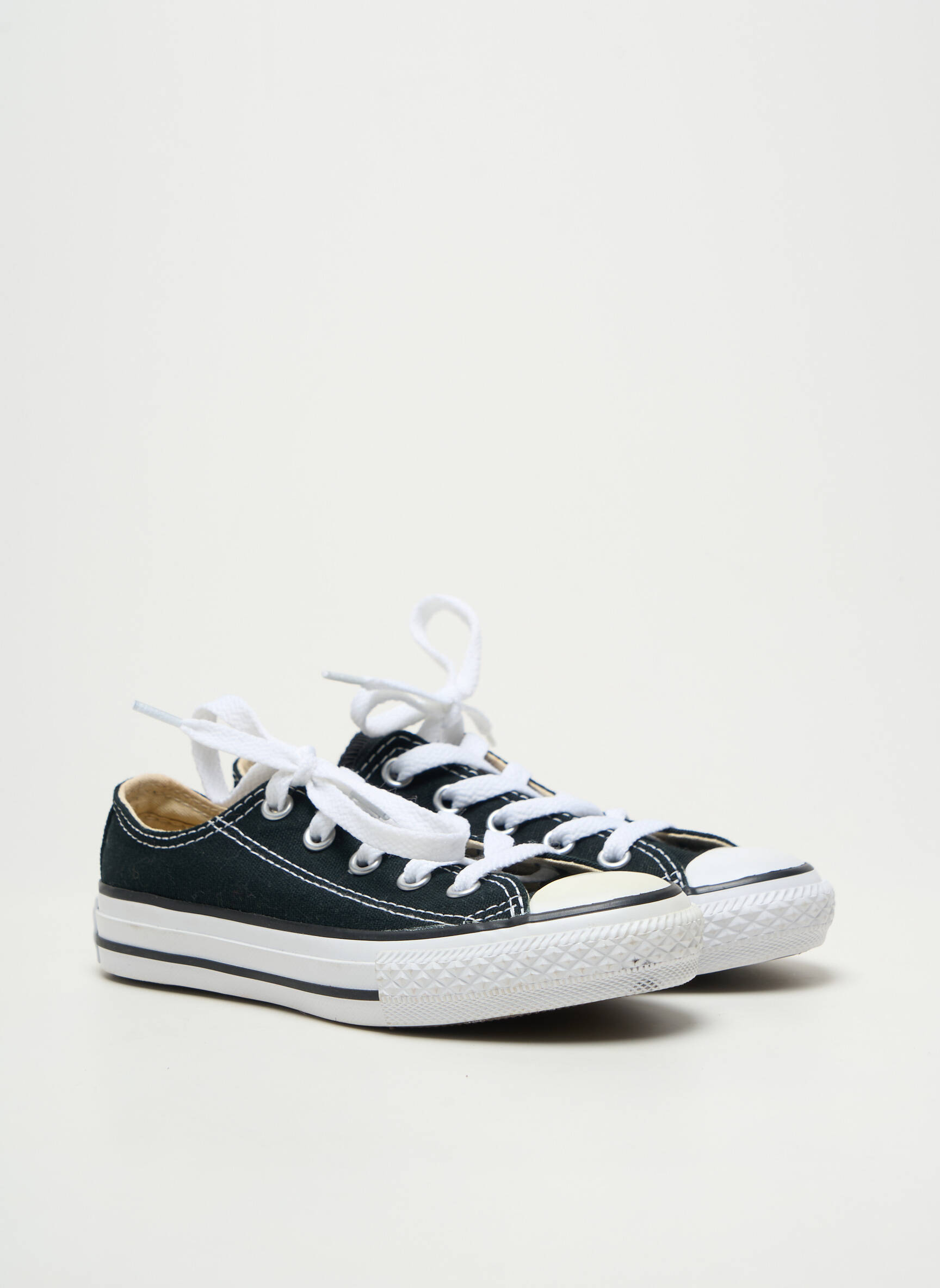 Bėgimo bateliai pado pėdos arkos apvalus mygtukas juodas CONVERSE vaikas